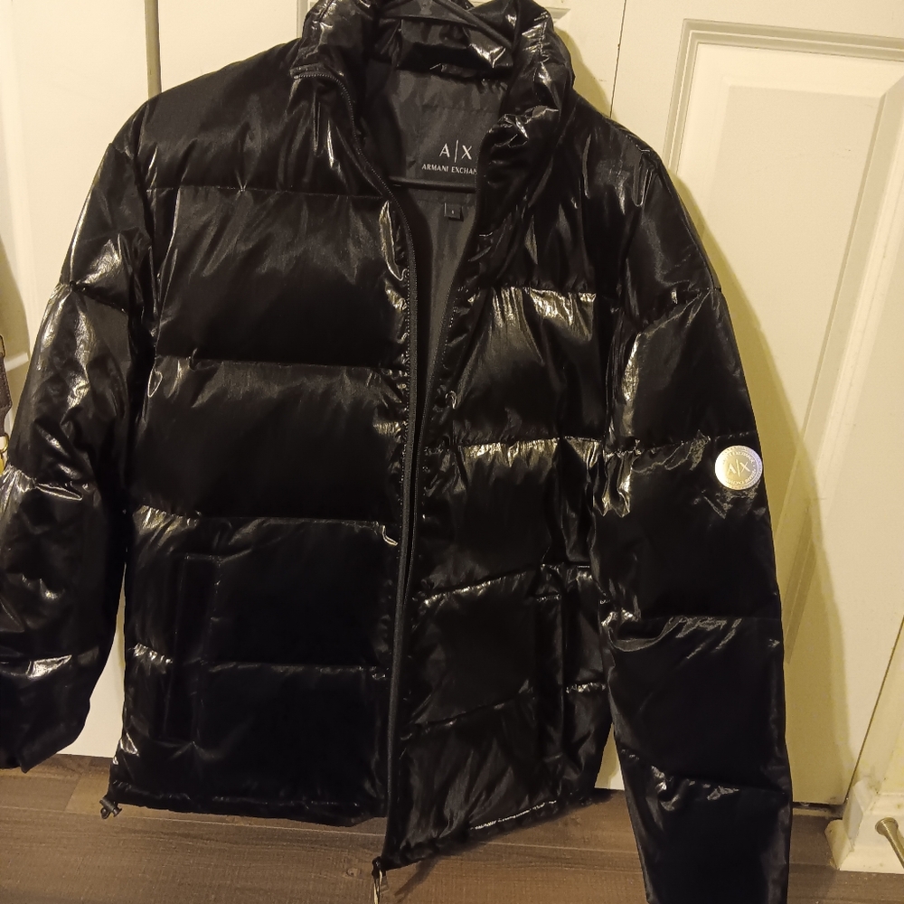 Armani Exchange Black Puffer Jacket